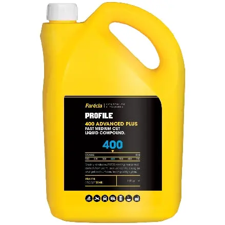 Farecla Profile 400 Advanced Plus Liquid Compound – Fast-Cutting, Medium-Grade Formula (1 Gallon, PRA118)
