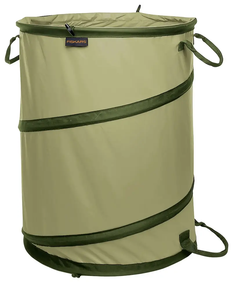 Fiskars Kangaroo Collapsible Garden Bag – 30-Gallon, Reusable Yard Waste Container