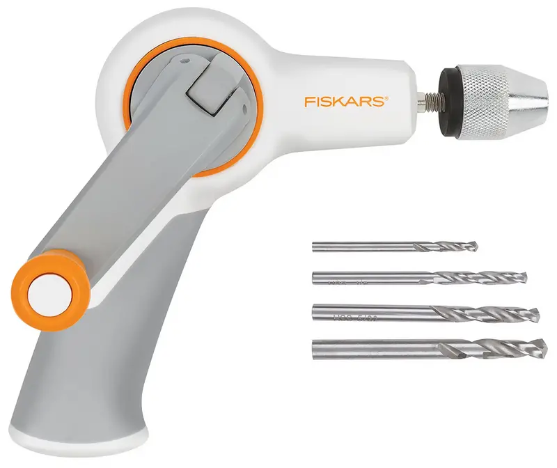Fiskars Precision Hand Drill for Crafts – Compact, Manual Rotary Tool (Model #132420)