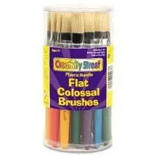 Flat Colossal Brushes – 30-Piece Wide-Head Brush Assortment