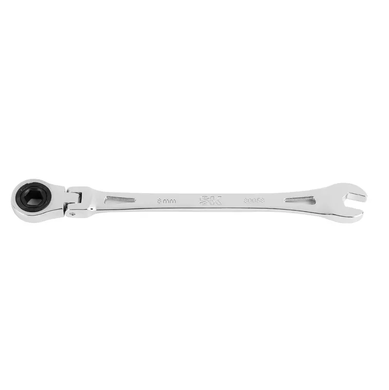 Flex-Head X-Frame® 8 mm Metric Chrome Ratcheting Combination Wrench