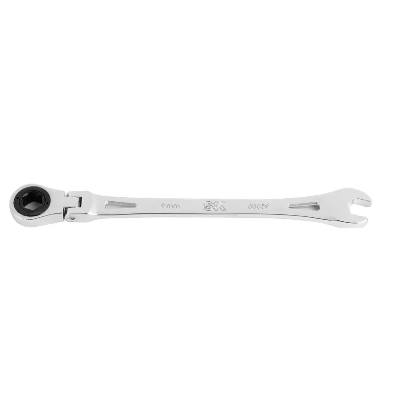 Flex-Head X-Frame® 9 mm Metric Chrome Ratcheting Combo Wrench