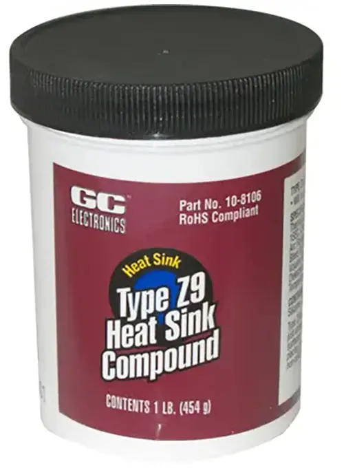 GC Electronics Z9 Thermal Interface Compound — Zinc Oxide–Enhanced Silicone Grease (1 lb Jar)