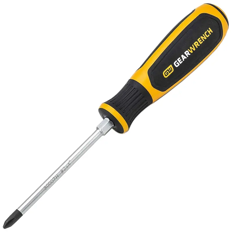 GEARWRENCH #2 Phillips Screwdriver with Dual-Material Handle (80007H)