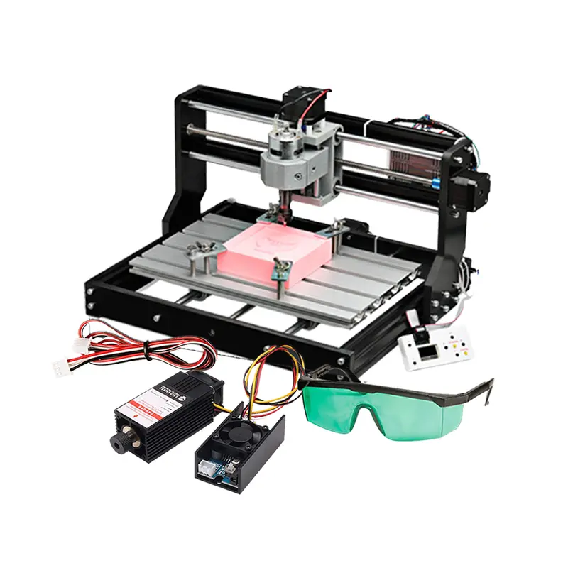 Genmitsu 3018-PRO CNC Router with 5.5W Laser – Bundle Kit