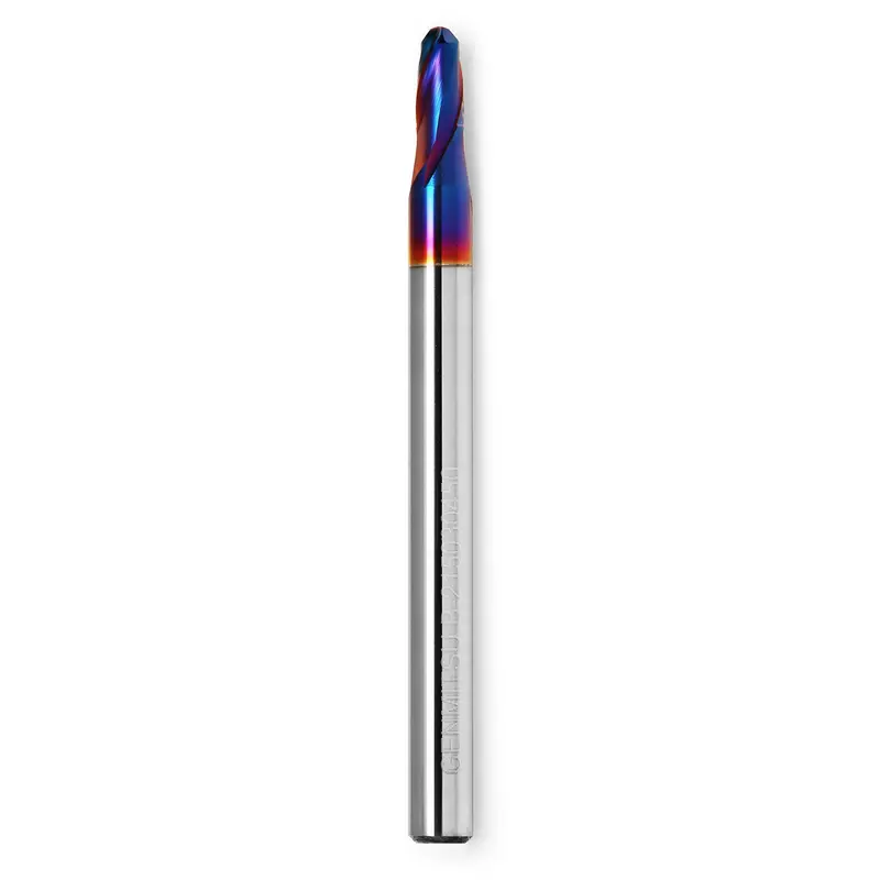 Genmitsu CNC Ball Nose End Mill – 2-Flute, 4mm Shank, 1.5mm Radius, 3mm Cutting Diameter (Discontinued)