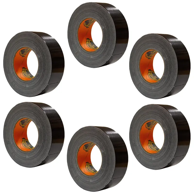 Gorilla Black Heavy-Duty Tape – 6 Rolls (30 Yards Each, 1.88″ Wide)