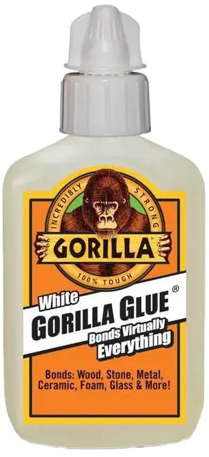 Gorilla White Waterproof Polyurethane Glue – 2 oz, Expanding Wood & Craft Adhesive