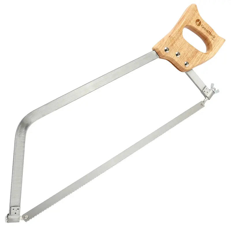 GreatNeck 18″ Butcher Saw – High-Carbon Steel Blade for Bone & Meat Processing, Cold-Rolled Frame (80071)