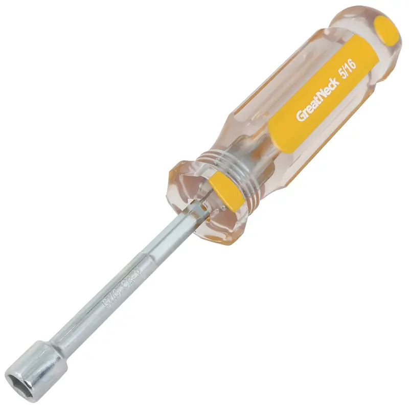GreatNeck 5/16″ Precision Nut Driver – Ergonomic Hand Tool for Fastening Applications (NDC15)
