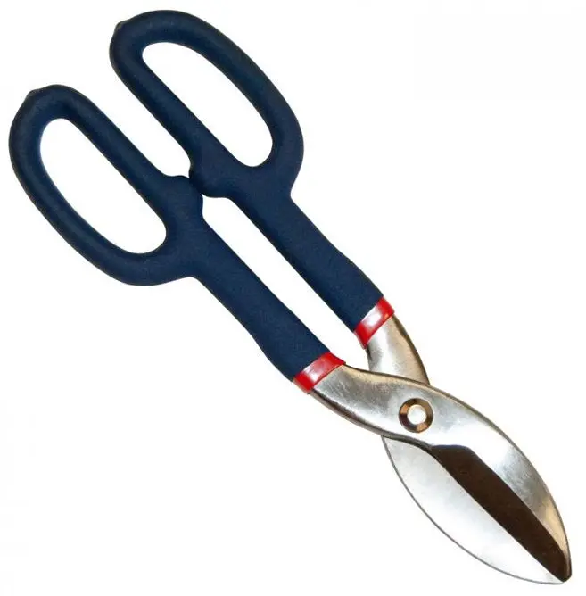 GreatNeck T10SC Heavy-Duty Tin Snips – 10-Inch Straight-Cut Metal Shears for Sheet Metal