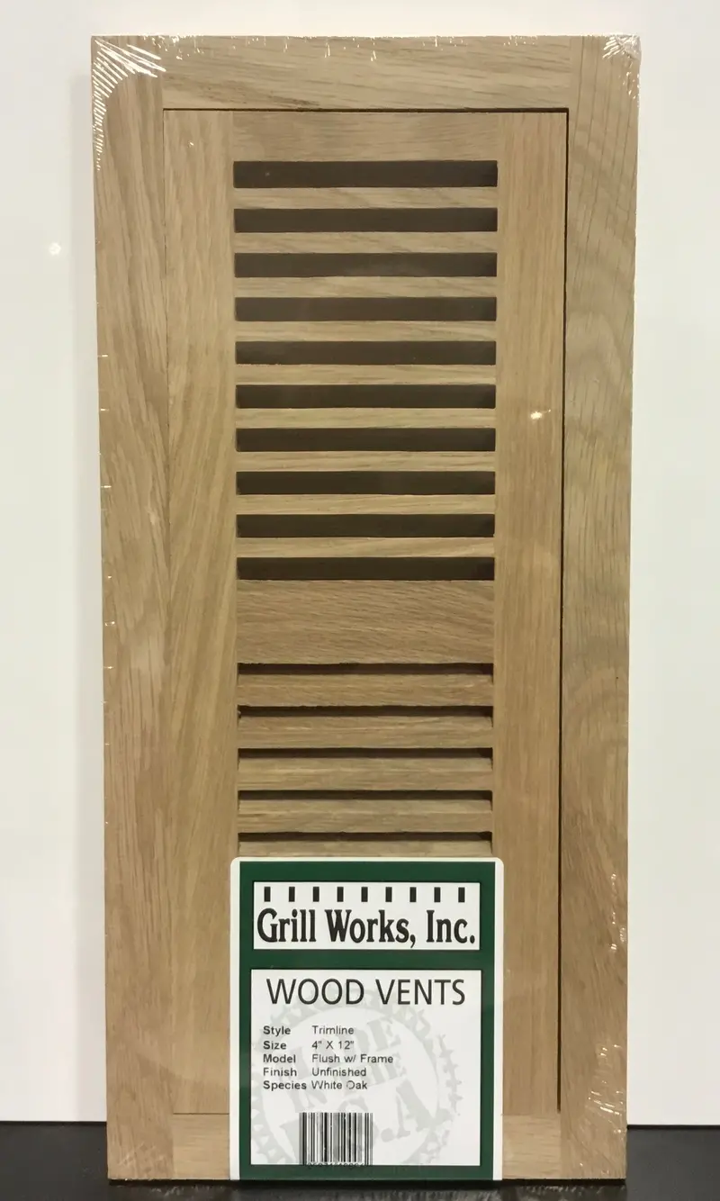 Grill Works Trimline Unfinished White Oak Grill Frame – 4″ x 12″