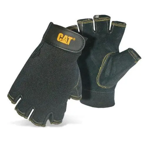 Half-Finger Reversed Pigskin Work Glove