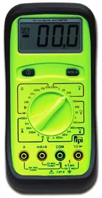 Handheld Digital Multimeter – Large LCD Display, 1000V DC / 750V AC Range, 0.5% Basic DCV Accuracy (Model 133)