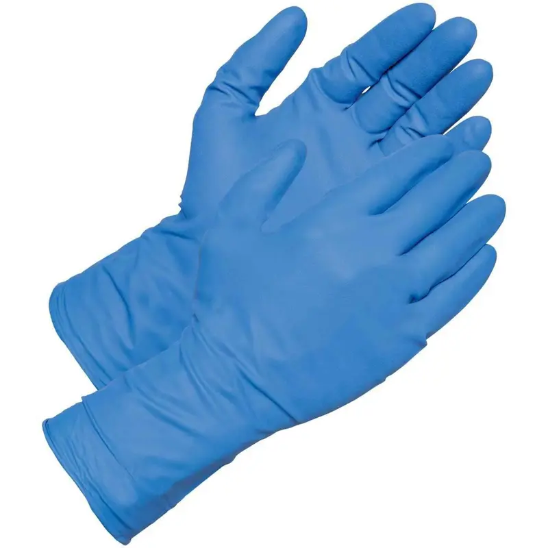 Heavy-Duty Nitrile Gloves – 15 Mil, Medium Size, Flocked Lining, 12 Pairs per Box