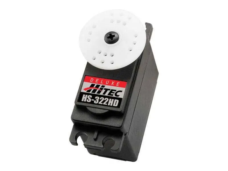 Hitec HS-322HD Analog Sport Servo with Heavy-Duty Resin Gears, 24T, 0.15 sec/60° at 6V