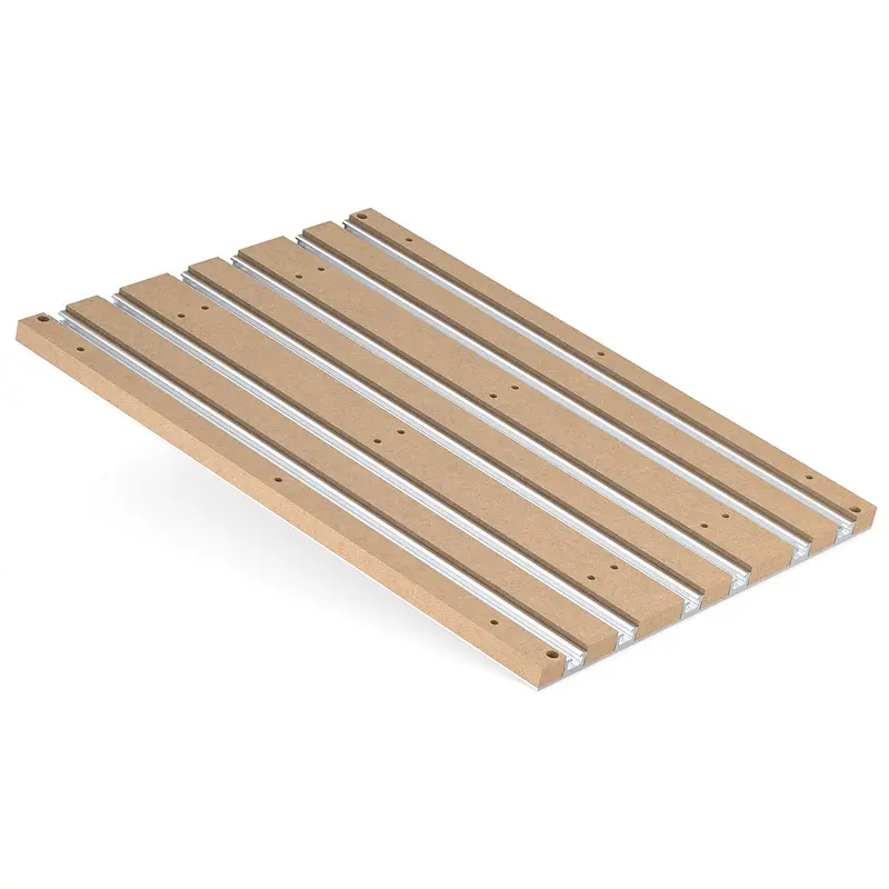 Hybrid Aluminum-MDF Spoilboard for 4040 RENO CNC: Compatible with XY-Axis Extension Kits (4040/6080/6040/4080)