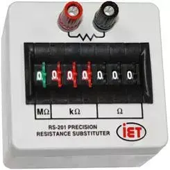 IET Labs RS-201 Precision Resistance Substitution Box – 0.1% Accuracy, 3.2″ × 3.1″ × 2.2″