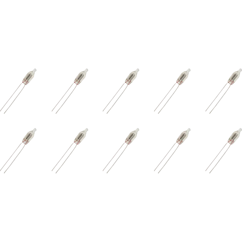 Incandescent Neon Lamps – 10-Pack, 65V AC Indicator Light Bulbs