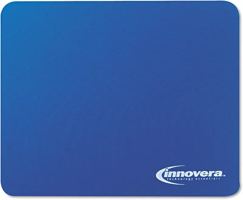 Innovera Ergonomic Mouse Pad – 8.9″ x 7.4″, Blue Synthetic Rubber Base