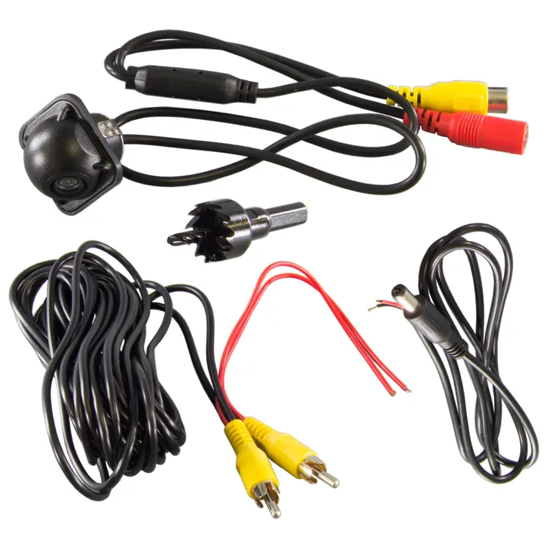 IP67-Rated Flush-Mount Rearview Backup Camera with 170° Wide-Angle Lens and Distance Grid Lines