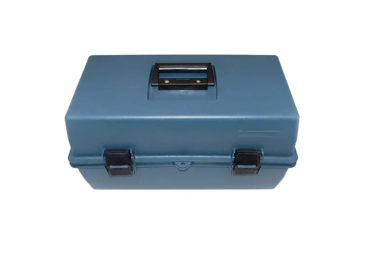 Jumbo 3-Tier Storage Box – Blue, 17″ × 8″ × 8.75″