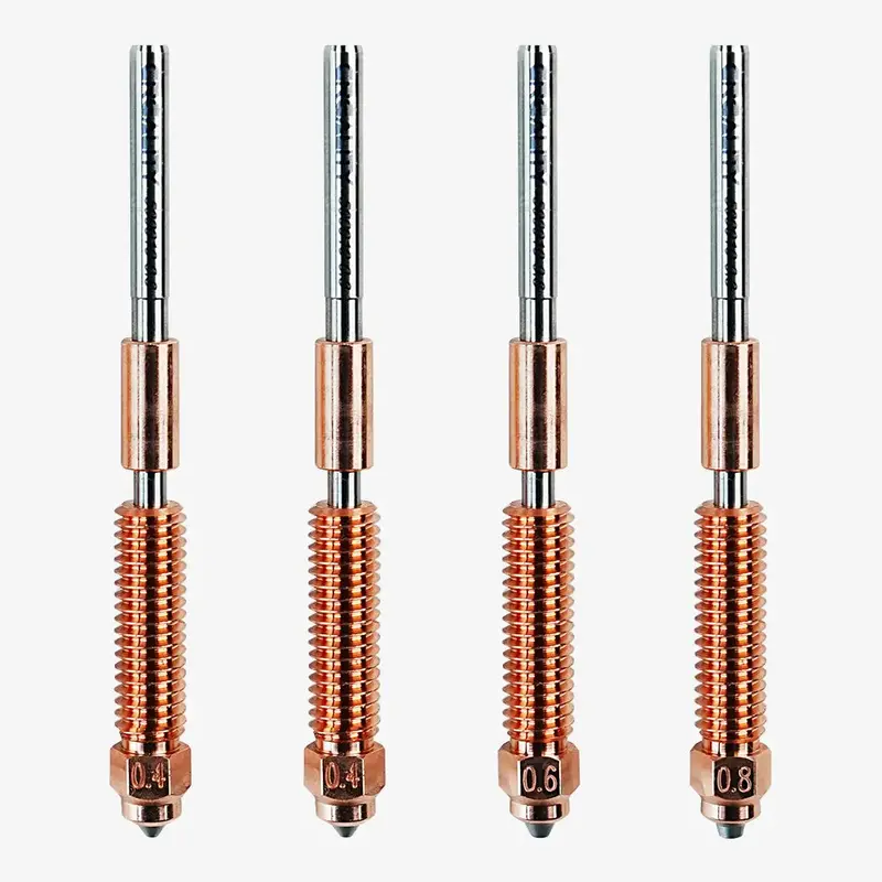 K1C Unicorn Quick-Swap Nozzle Kit – 4-Piece Copper & Hardened Steel Set for Ender-3 V3 Series
