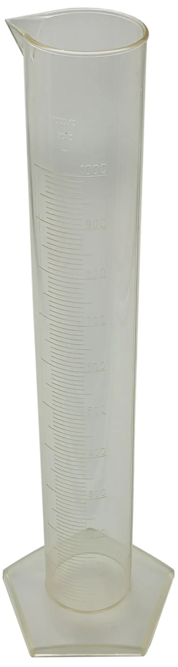 Kartell 1000 mL PMP Graduated Cylinder with Pentagon Base – Precision Measurement Tool