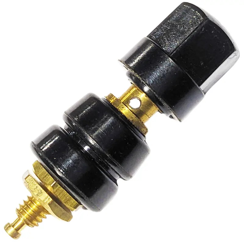 Large Black Binding Post – 1.73″ Tall × 0.56″ Diameter Heavy-Duty Terminal