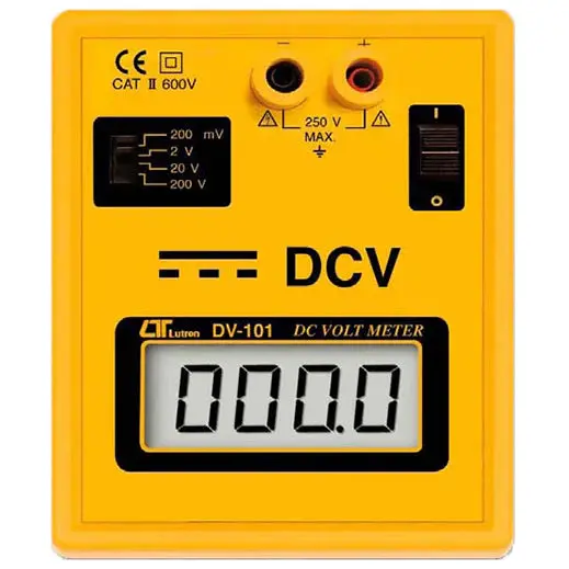 LCD Digital DC Voltmeter – 200 mV/2 V/20 V/200 V Ranges