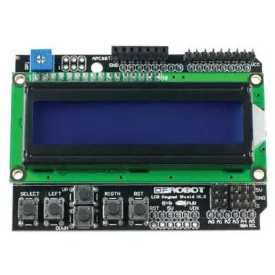 LCD Display Shield for Arduino – Integrated Keypad and Screen