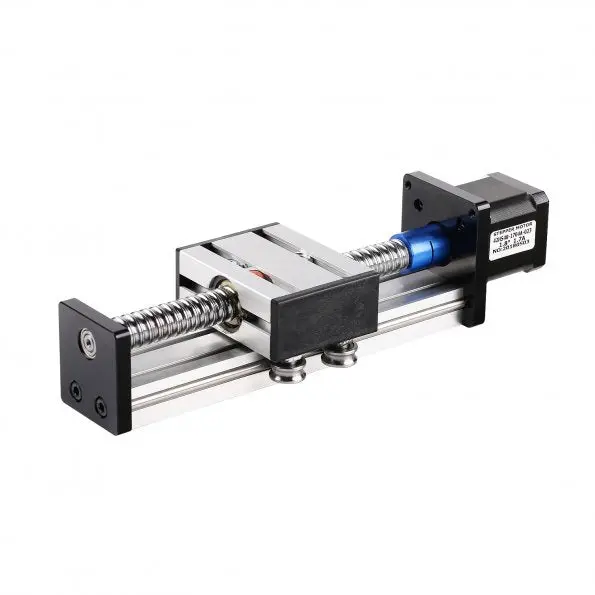 Linear Actuator Assembly with Integrated NEMA17 Stepper Motor for CNC Applications