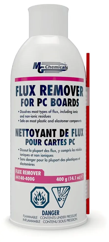 MG Chemicals 4140 Flux Remover Aerosol – 400g (14 oz) for Clean PCB Rework