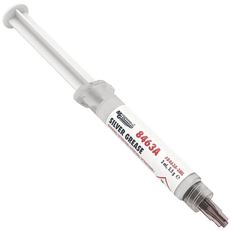 MG Chemicals 8463A Silver Conductive Thermal Grease – 5.5g Dispenser, Grey-Yellow