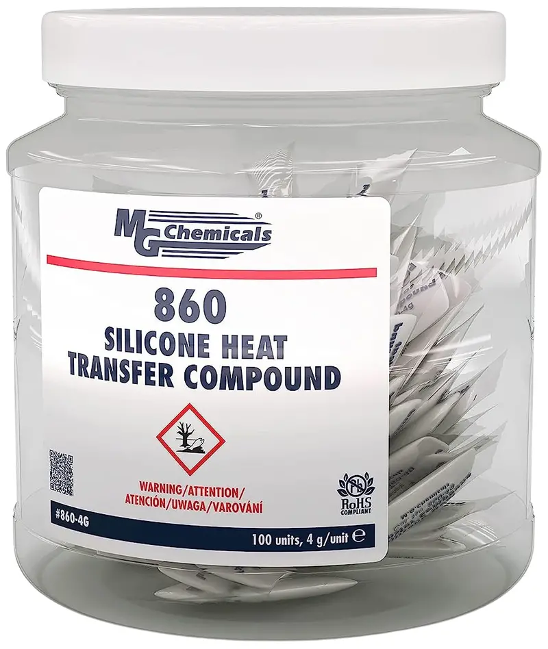 MG Chemicals 860 Silicone Thermal Interface Compound – 4g Pre-Packaged Dots (100 per Tub)