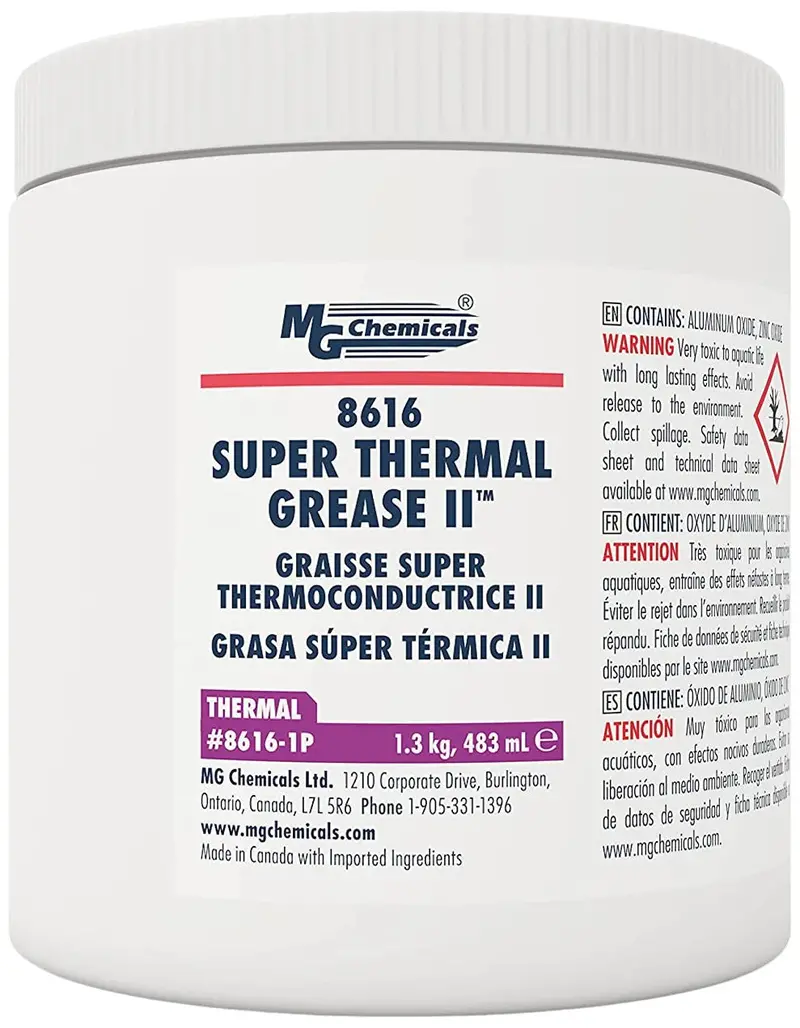 MG Chemicals 8616 Super Thermal Grease II – High-Performance Thermal Interface Material, 1.3 kg Tub