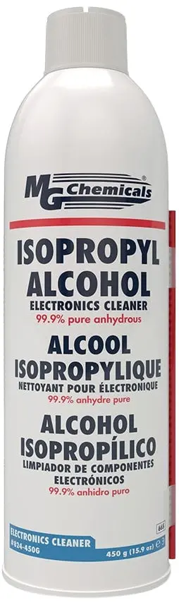MG Chemicals Isopropyl Alcohol Cleaner – 15.9 oz Clear Freeze-Spray Aerosol (824-450G)