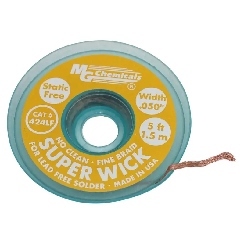 MG Chemicals Lead-Free Desoldering Wick – 0.05 Inch Width