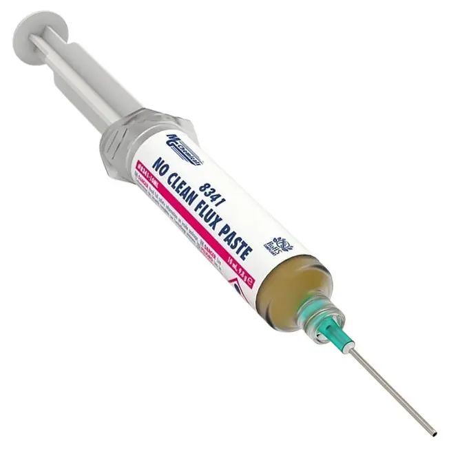 MG Chemicals No-Clean Flux Paste – 10 mL Pneumatic Dispensing Kit w/ Plunger & Tip (8341-10ML)