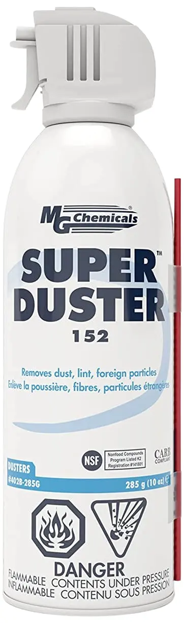 MG Chemicals Super Duster 152 – 10 oz Non-Ozone-Depleting Air Duster (402B-285G)