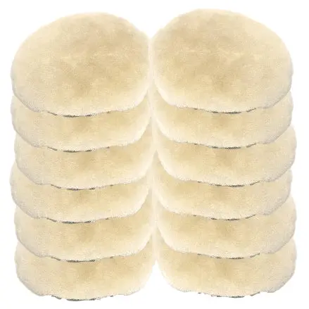Mirka 3-Inch Electrified Lambswool Polishing Buff Pad – 12-Pack, MPADLW-3