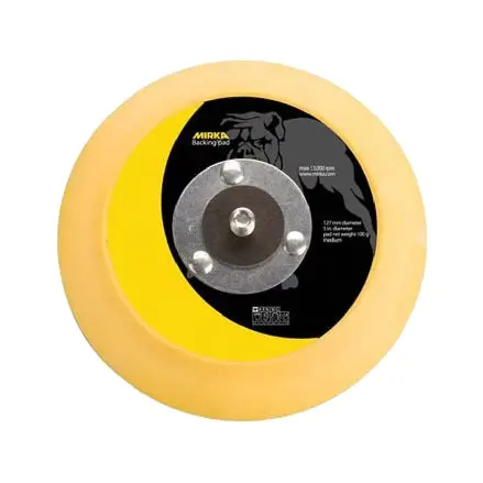 Mirka 5-Inch Solid Flexible-Edge PSA Backup Pad – Adaptive Polishing (105P)