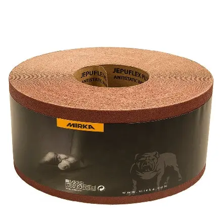 Mirka Jepuflex Antistatic Sanding Drum Rolls – 3-Inch × 75-Foot, Grip Design (44-325 Series)