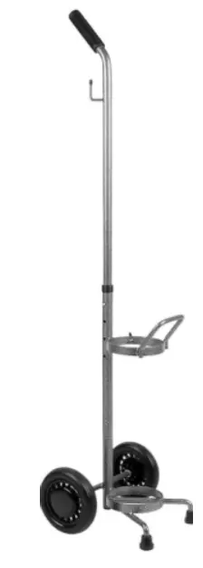 Mobile Oxygen Cylinder Cart with Locking Wheels