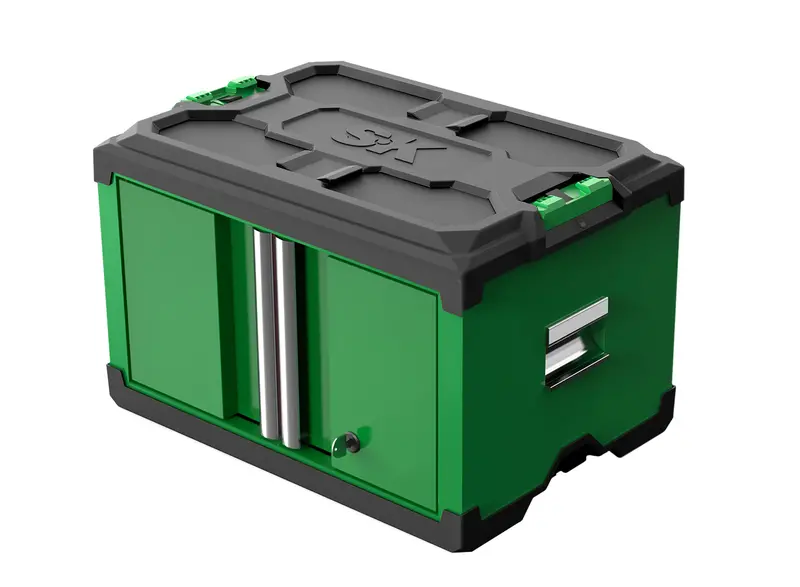 Modular Dual-Door Steel Storage Cabinet