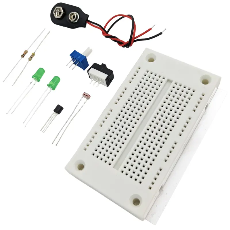 Night Light Construction Kit — Step-by-Step Circuit Assembly Using Schematic Diagrams (No Soldering Needed)