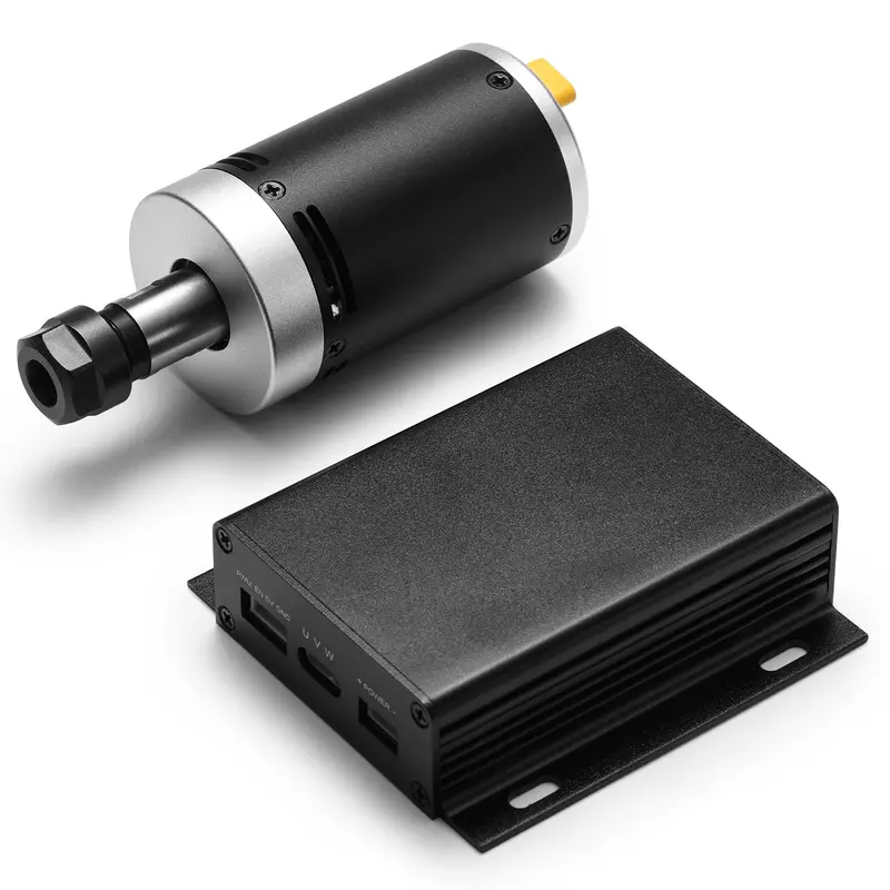 Open-Box 3018 CNC Brushless Spindle Kit – Ø44mm, 24V, 12,000 RPM with Driver Board