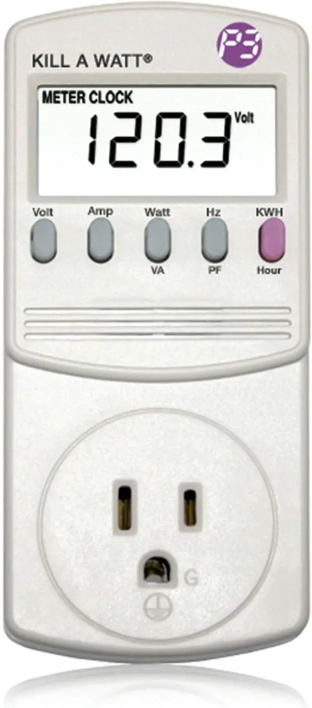 P3 Kill A Watt P4400 Energy Monitor – Real-Time Power Usage Tracker with Backlit LCD Display
