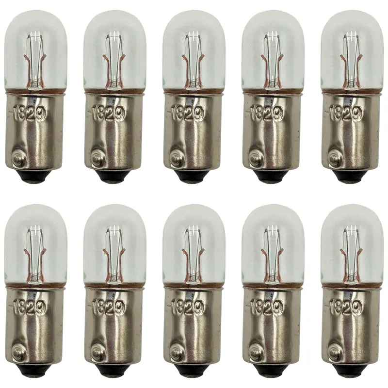 Pack of 10 × 28V 70mA Bayonet-Base Mini Incandescent Bulbs