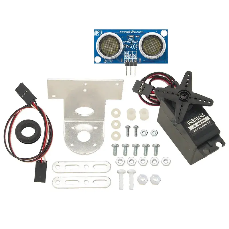 Parallax Ping))) Ultrasonic Distance Sensor with Mounting Bracket